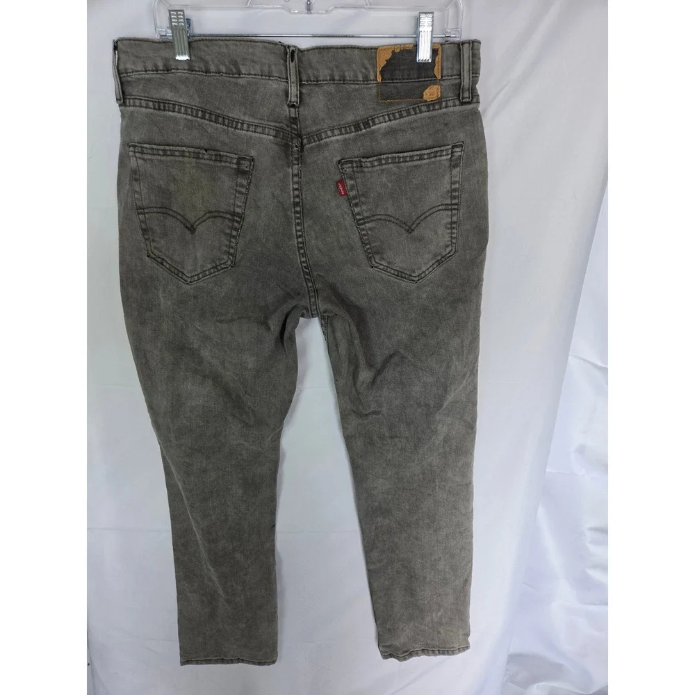 Levis 511 Slim Fit Grey Faded Denim Jeans Mens